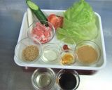 ピリ辛ごまだれ豚しゃぶサラダ作り方1写真