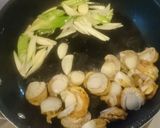 紫蘇とベビーホタテの白だし焼きうどん作り方4写真