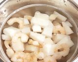 イカと海老とセロリの夏の冷製パスタ作り方3写真