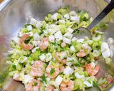イカと海老とセロリの夏の冷製パスタ作り方6写真