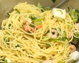 イカと海老とセロリの夏の冷製パスタ作り方8写真