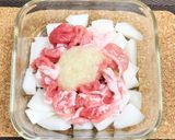 レンジで簡単大根と豚バラ肉の塩こうじ蒸し作り方2写真