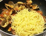 ボンゴレロッソ(アサリ、トマトのパスタ)作り方10写真