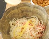フライドオニオンのぶっかけそうめん作り方1写真