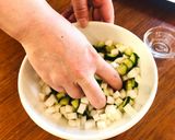 豚の冷しゃぶ♪食べる野菜納豆ソース作り方2写真