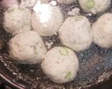 いんげんの鶏ひき肉団子汁作り方3写真