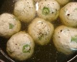 いんげんの鶏ひき肉団子汁作り方5写真