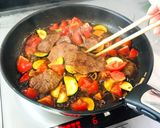 簡単おかず☆牛肉とトマトの甘酢炒め作り方4写真