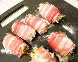 豚薄切り肉の千切りキャベツ巻き巻き作り方3写真