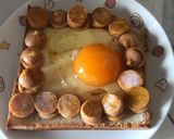 ウィンナーと卵のカレートースト作り方5写真