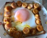 ウィンナーと卵のカレートースト作り方6写真
