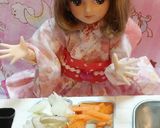 リカちゃんサイズ♡長崎を想いꕤ皿うどん作り方2写真