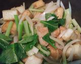 厚揚げ・小松菜・玉ねぎの炒め物作り方6写真