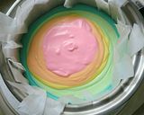 ゆめかわレインボーチーズケーキ作り方6写真