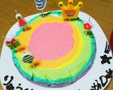 ゆめかわレインボーチーズケーキ作り方7写真