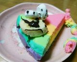 ゆめかわレインボーチーズケーキ作り方8写真