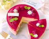 ラズベリー♡カスタードチーズケーキ作り方20写真