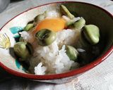 貴女風味で空豆でタマタマ飯❤️ゆりさん風作り方4写真