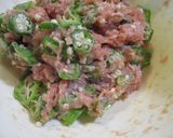 オクラの焼きぎょうざ作り方2写真