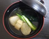 ワカメと小町麩のお吸い物作り方3写真