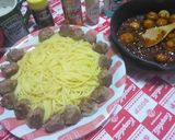 ルパン三世♪のミートボール入りパスタ作り方20写真