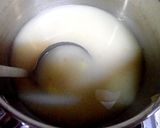 叩き梅とじゃが芋の白味噌汁作り方3写真