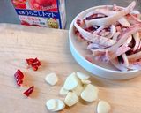 焼きイカのトマトパスタ作り方1写真
