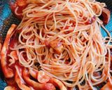 焼きイカのトマトパスタ作り方8写真