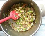 ニラと豆腐のひき肉炒め作り方7写真