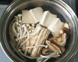 彩り野菜と豆腐と蕪のすり流し汁作り方2写真