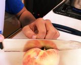 桃の簡単シャーベット作り方1写真