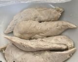 鶏肉とナスの胡麻和えうどん作り方1写真