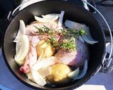 キャンプ飯シリーズ★骨付きチキン香草焼き作り方3写真
