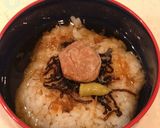 自家製梅干し、塩こんぶ、おかかの麦茶漬け作り方3写真