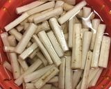 鯖とごぼうの味噌煮・大葉風味作り方1写真