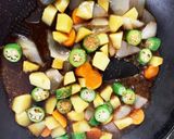 じゃがいもオクラの中華漬け炒め煮作り方10写真