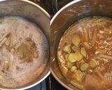 鯖とごぼうの味噌煮・大葉風味作り方3写真