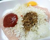レンチン(6分)♥️トマトonハンバーグ作り方5写真