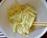 ジャガイモと小松菜のバター醤油炒め作り方1写真
