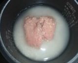鶏ひき肉炊き込みご飯作り方1写真