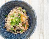 ポリ袋で湯煎『こっくり味のひじきご飯』作り方8写真
