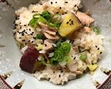 さつまいもとツナの炊き込みご飯作り方9写真