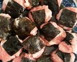 レンジで豚こまミートボール(磯辺焼味)作り方5写真