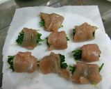 ほうれん草とチーズの鶏肉まき作り方2写真