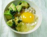 ◆大葉にんにく醤油でアボカドたまご丼◆作り方4写真