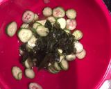 鮭のふりかけでキュウリの酢の物！作り方3写真