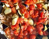 ミニトマトゴロゴロ夏野菜麻婆豆腐作り方14写真