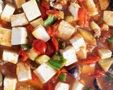 ミニトマトゴロゴロ夏野菜麻婆豆腐作り方17写真