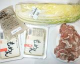 肉豆腐♪簡単豚肉白菜で作り方1写真