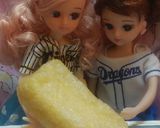 リカちゃんサイズ♡野球シリꕤ味噌餅巾着作り方1写真